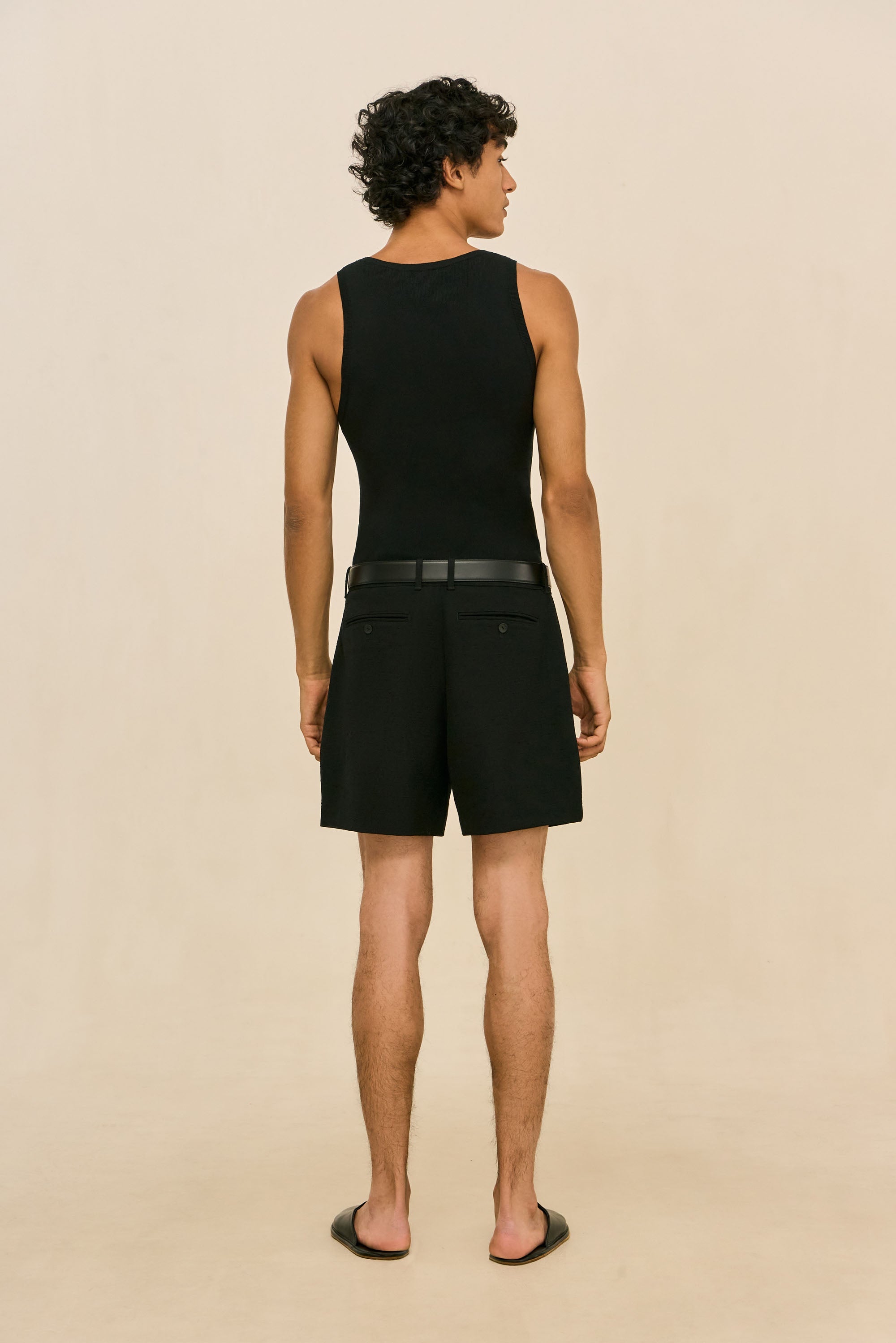 ELIOT KNIT TANK - BLACK