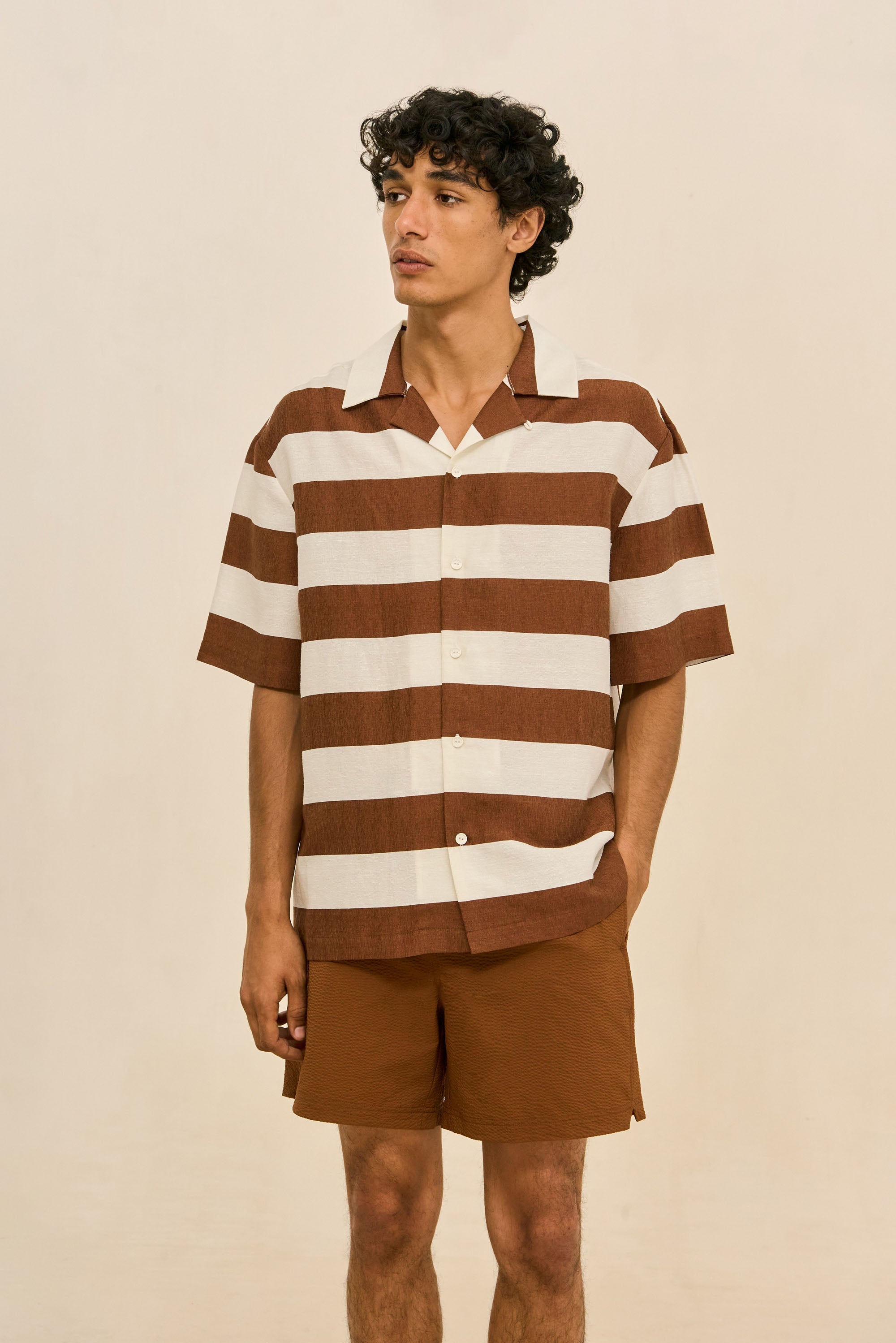 NICCO SWIM SHORT - SADDLE