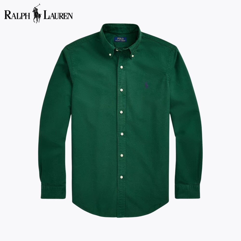 Camisa Oxford L.R Slim Fit Teñida en Prenda