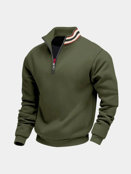 Rollkragenpullover Gestreift Regent - Cross & Crown