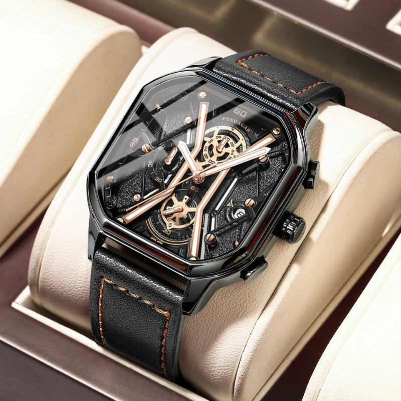 Reloj de élite de obsidiana
