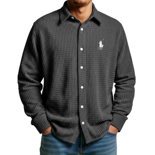 Camisa Comfort Waffle Weave 2026 - Venta de Liquidación