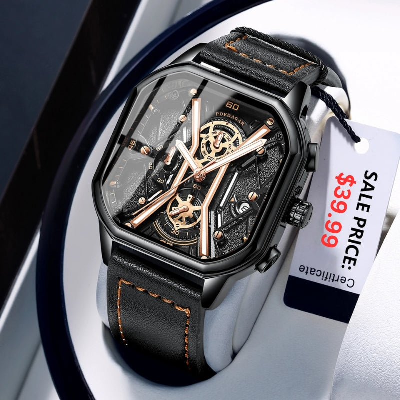 Reloj de élite de obsidiana