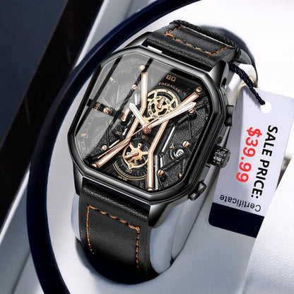 Reloj de élite de obsidiana