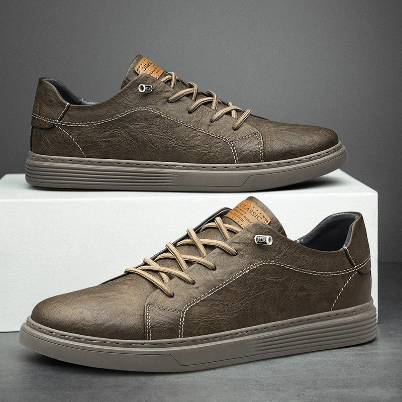 Zapatillas de piel genuina Lusso Passo