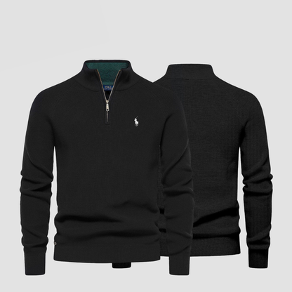 Suéter para hombre con cuello de cremallera L.R (liquidación)
