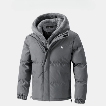 Chaqueta de invierno L.R acolchada con capucha de forro polar || OFERTA DE LIQUIDACIÓN