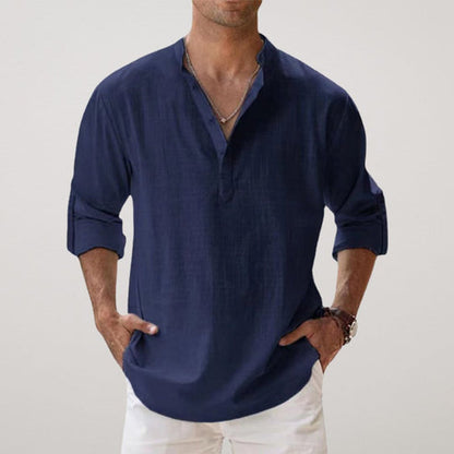 Camisa de lino Capri de verano