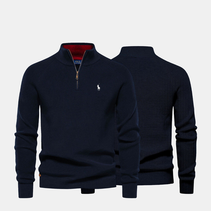 Suéter para hombre con cuello de cremallera L.R (liquidación)