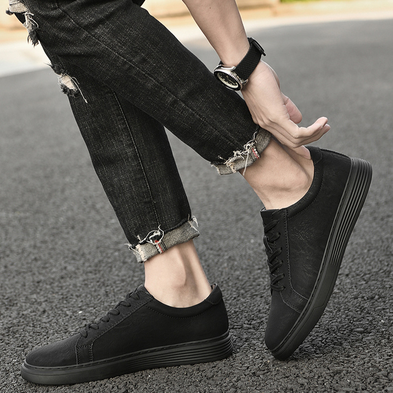 Zapatillas Lusso Italia de cuero auténtico