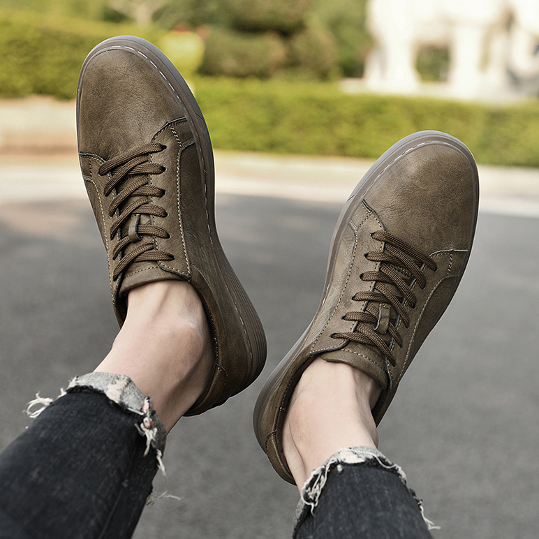 Zapatillas Lusso Italia de cuero auténtico
