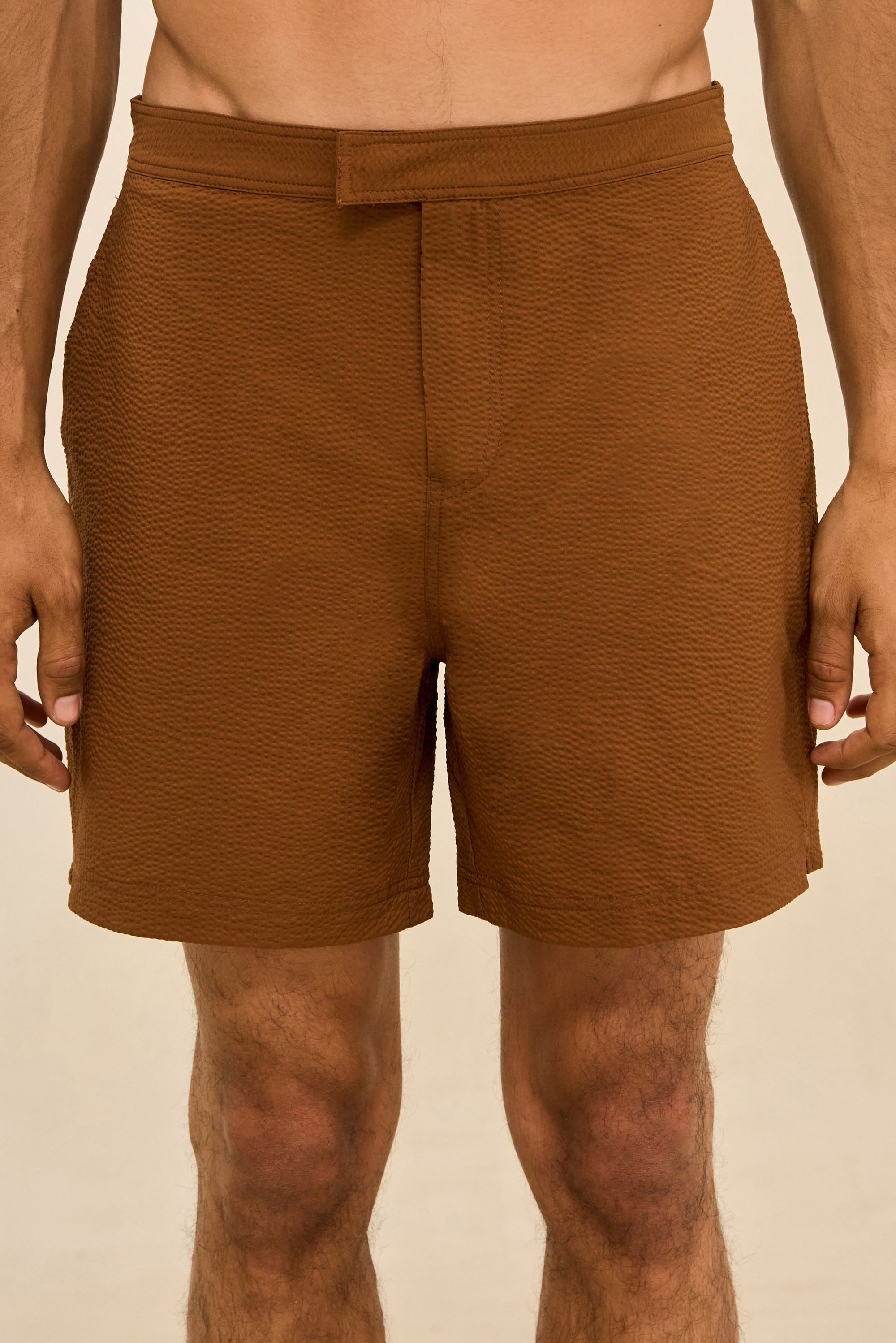NICCO SWIM SHORT - SADDLE