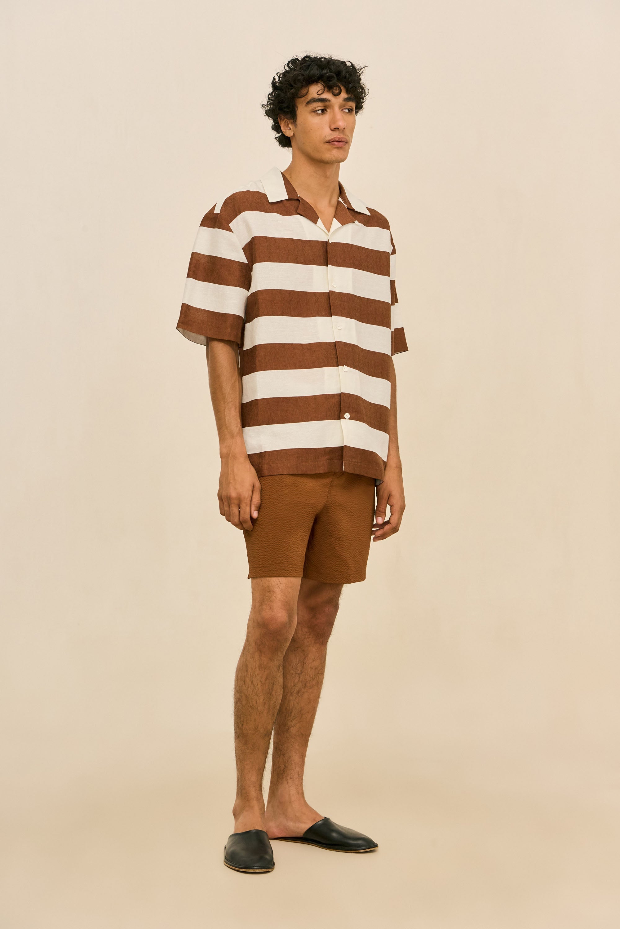 NICCO SWIM SHORT - SADDLE