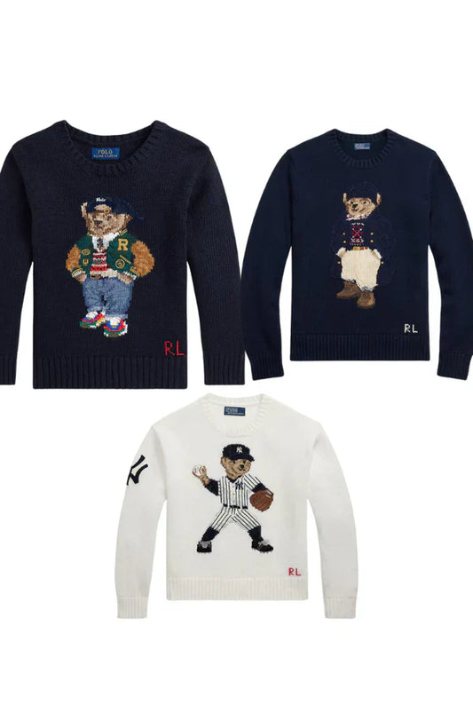 R.L Set 3 Styles RL Polo Bear Sweater Set YANKES