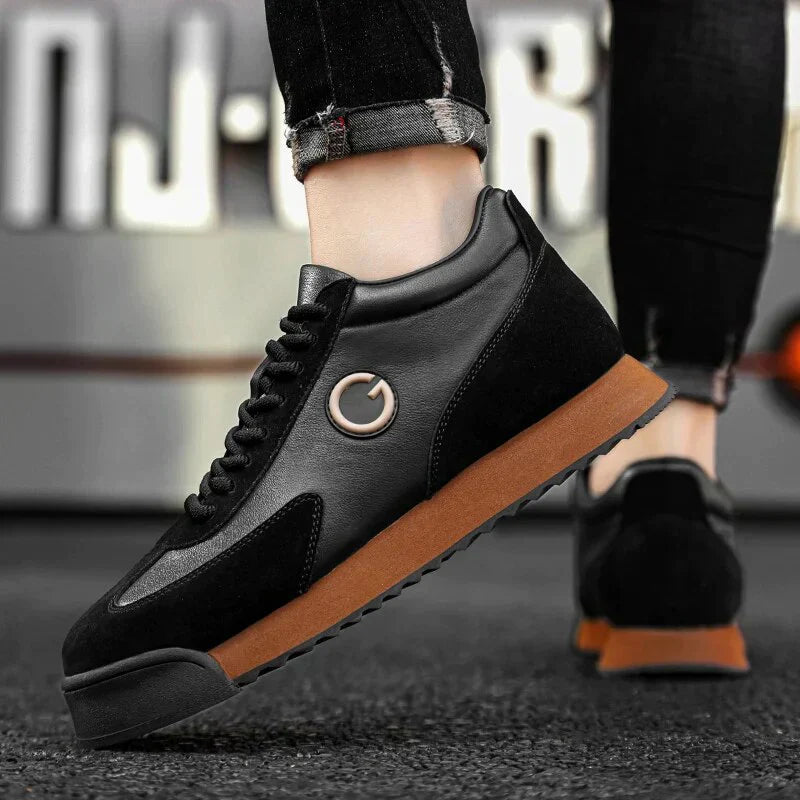 Giovanni Nero Leather Shoes