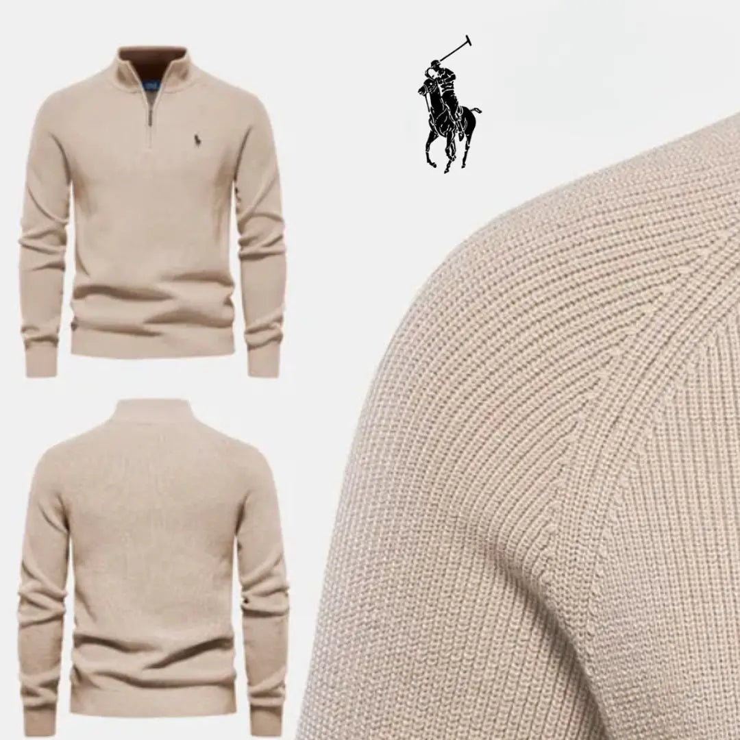 L.R Style & Comfort Premium – Jersey con media cremallera + camisa clásica GRATIS