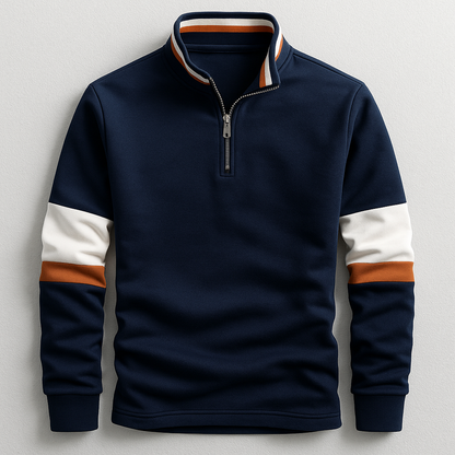 Sudadera Marco con cuello de cremallera hasta el cuarto