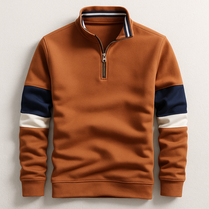 Sudadera Marco con cuello de cremallera hasta el cuarto