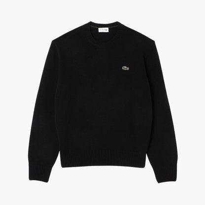 Suéter con cuello redondo de lana cardada L.C.