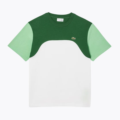 Camiseta de Algodón L.C. con Bloques de Color