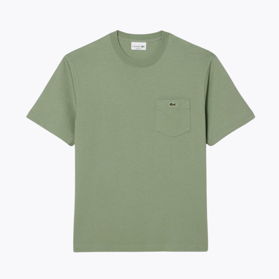 Camiseta de algodón L.C. con bolsillo en el pecho