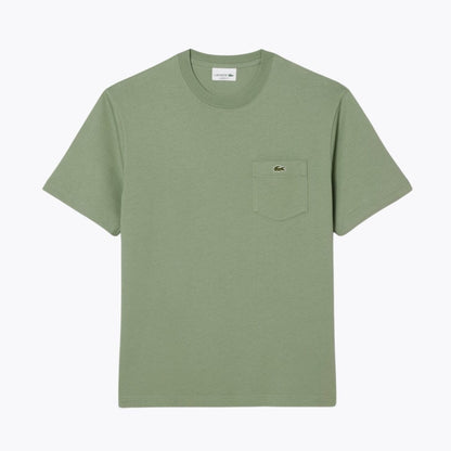 Camiseta de algodón L.C. con bolsillo en el pecho