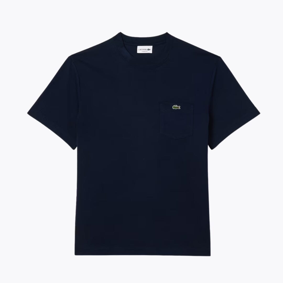 Camiseta de algodón L.C. con bolsillo en el pecho