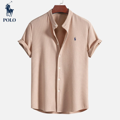 Camisa L.R Polo con cuello Hampton