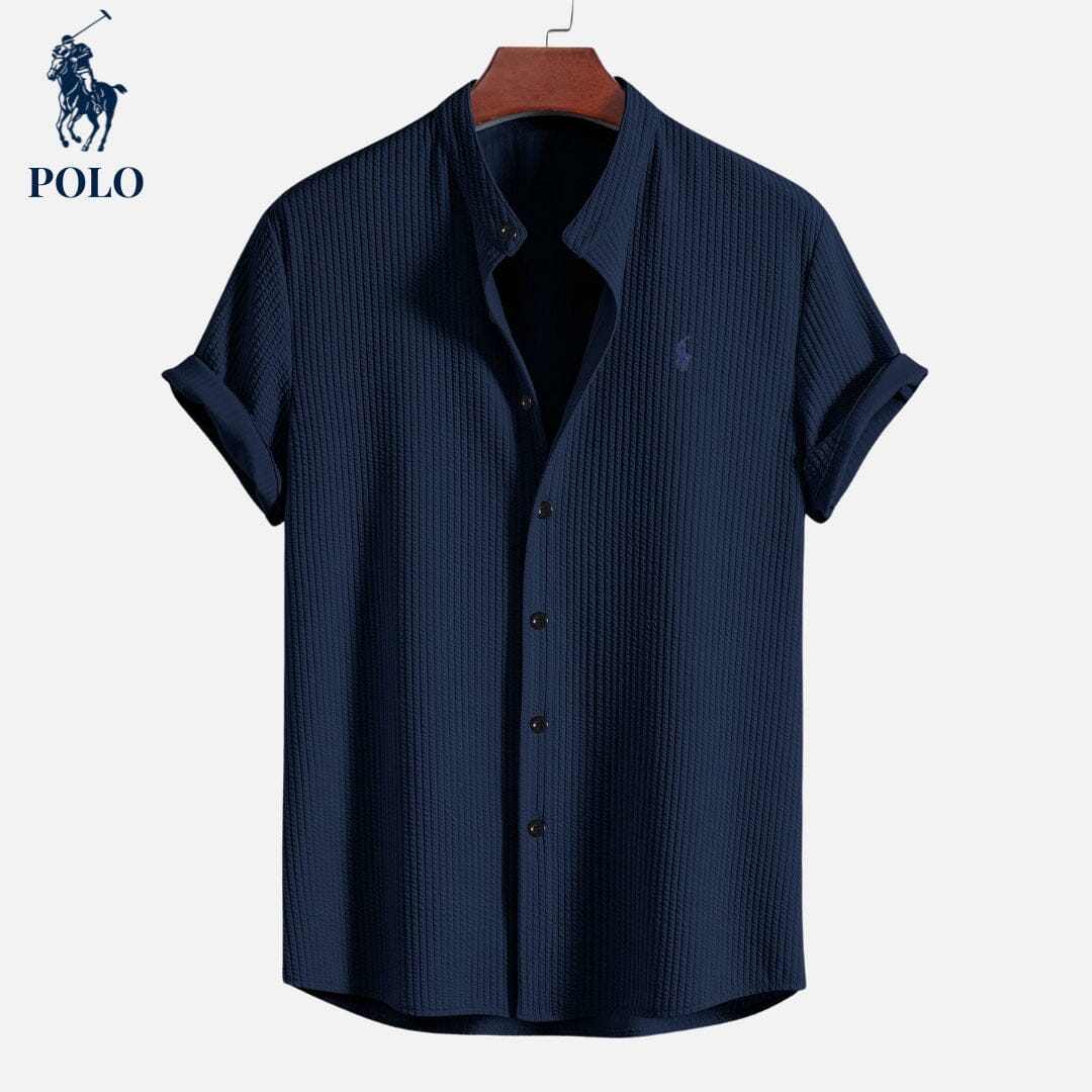 Camisa L.R Polo con cuello Hampton