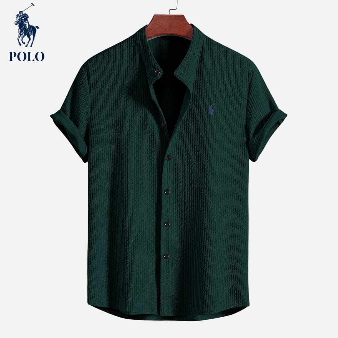 Camisa L.R Polo con cuello Hampton