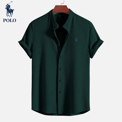Camisa L.R Polo con cuello Hampton