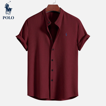 Camisa L.R Polo con cuello Hampton