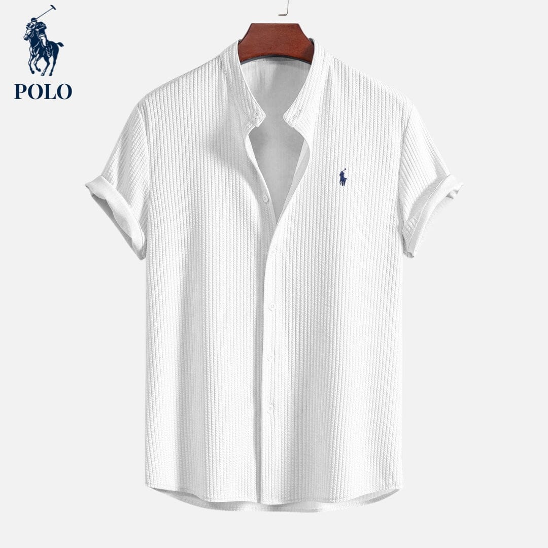 Camisa L.R Polo con cuello Hampton