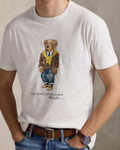 Camiseta L.R Polo Bear de punto clásico