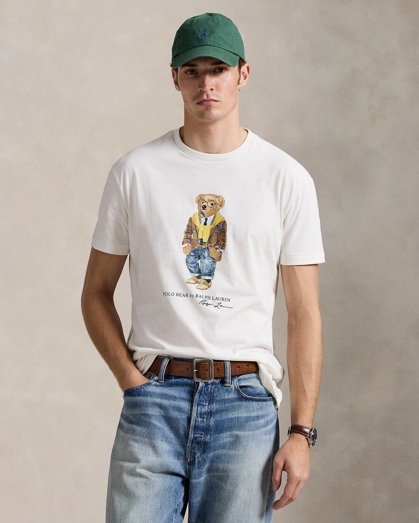 Camiseta L.R Polo Bear de punto clásico