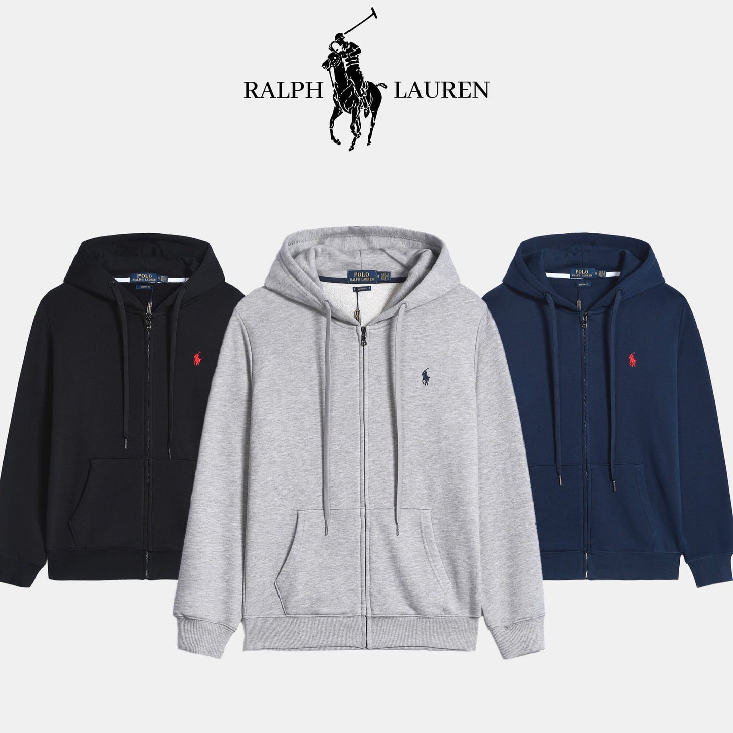 Sudadera clásica con capucha L.R para hombre