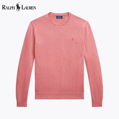 Jersey L.R de cuello redondo de algodón y cachemira
