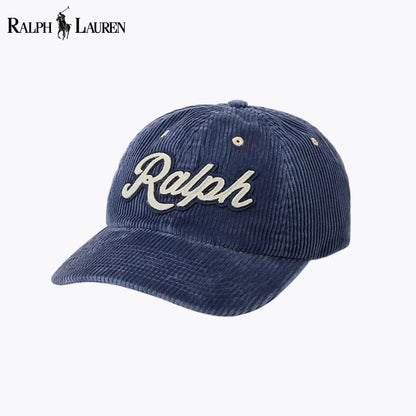Gorra de pana con el logo L.R