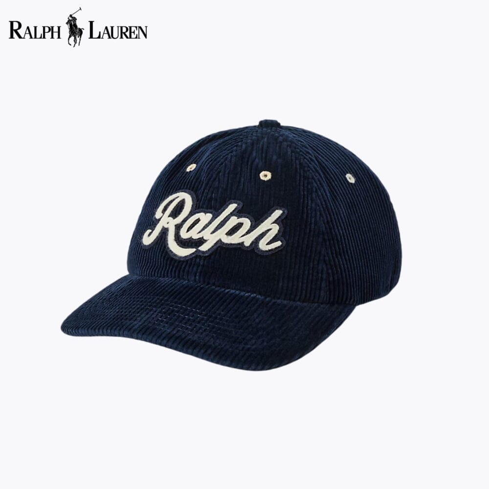 Gorra de pana con el logo L.R