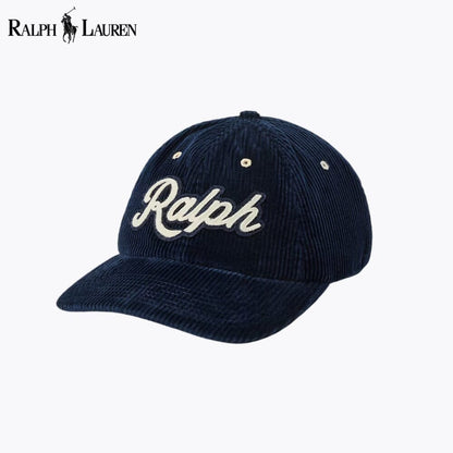 Gorra de pana con el logo L.R