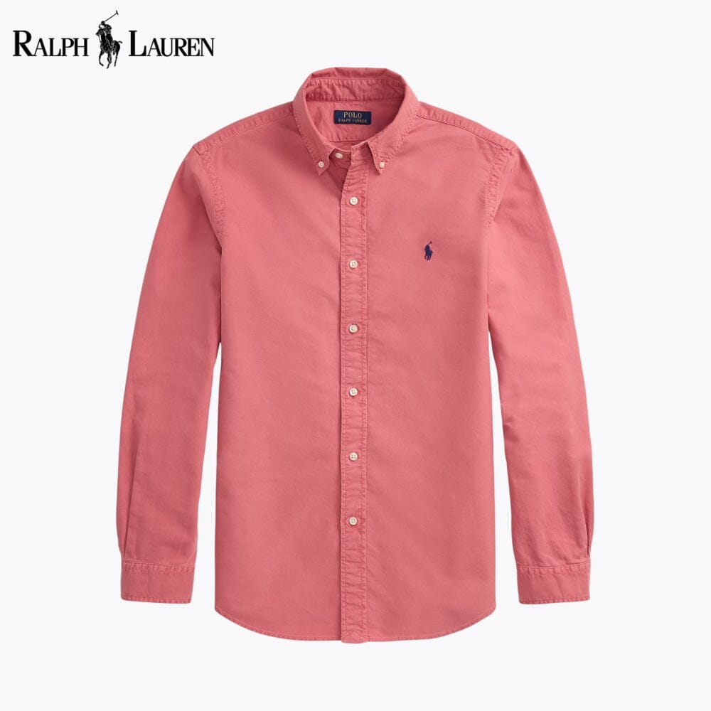 Camisa Oxford L.R Slim Fit Teñida en Prenda