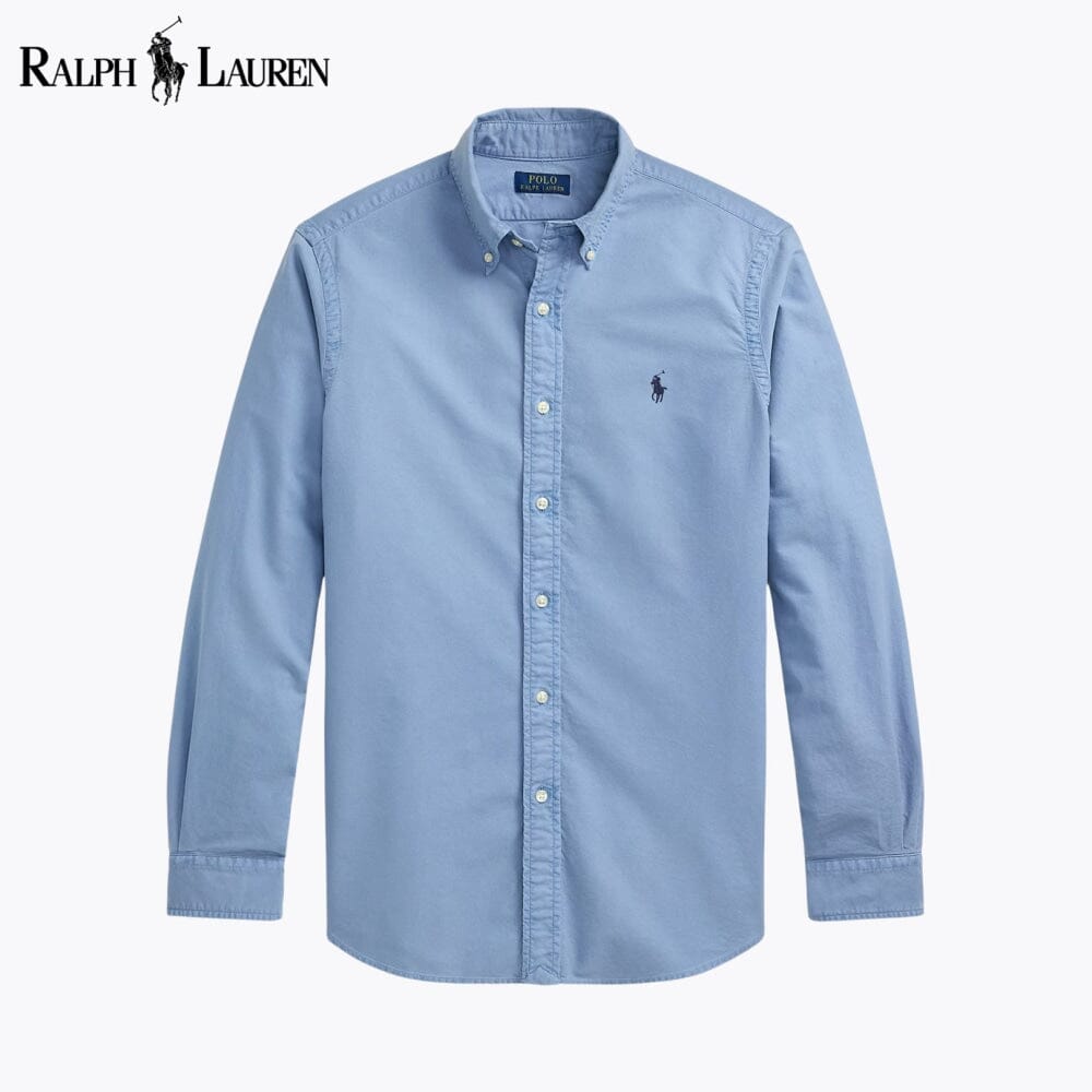 Camisa Oxford L.R Slim Fit Teñida en Prenda