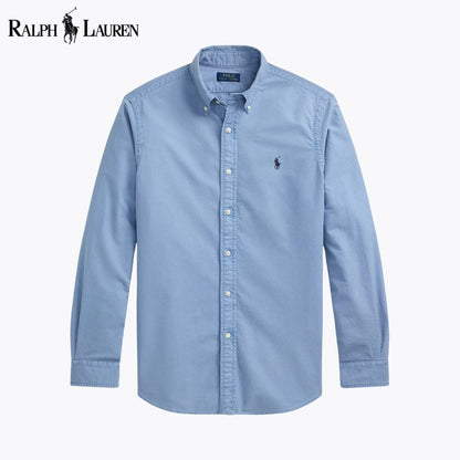 Camisa Oxford L.R Slim Fit Teñida en Prenda