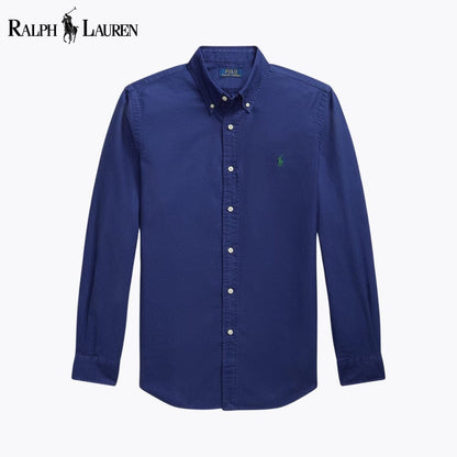 Camisa Oxford L.R Slim Fit Teñida en Prenda