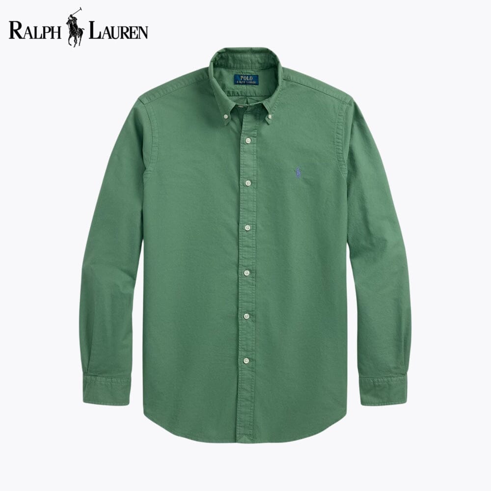 Camisa Oxford L.R Slim Fit Teñida en Prenda