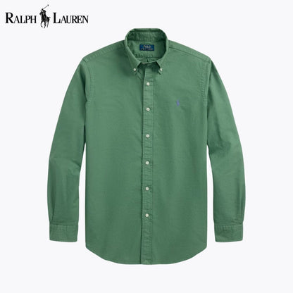 Camisa Oxford L.R Slim Fit Teñida en Prenda