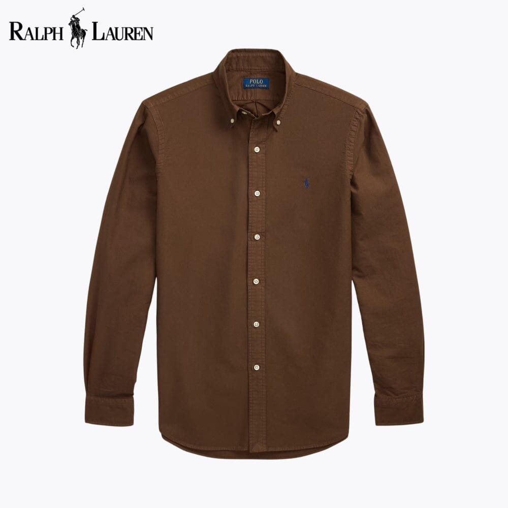 Camisa Oxford L.R Slim Fit Teñida en Prenda