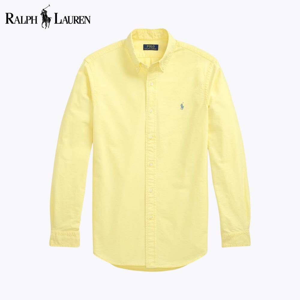 Camisa Oxford L.R Slim Fit Teñida en Prenda