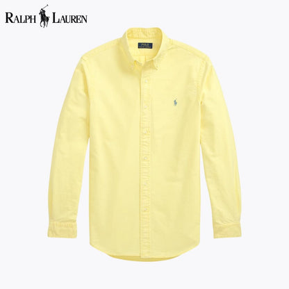 Camisa Oxford L.R Slim Fit Teñida en Prenda